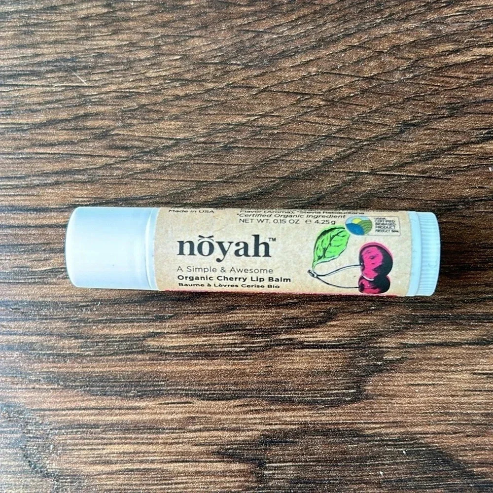 NEW Noyah Organic Cherry Lip Balm